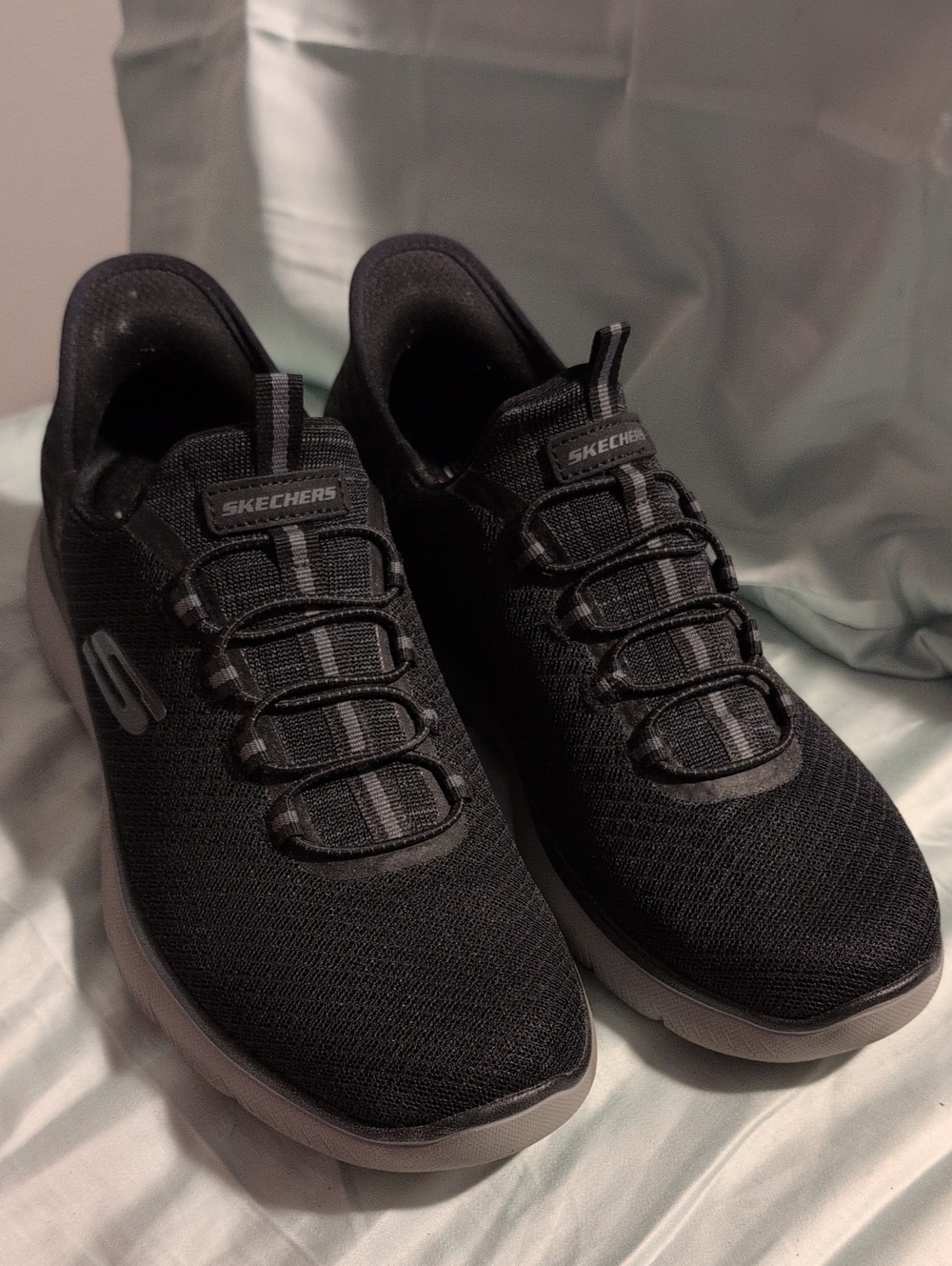 Skechers Men’s Black Slip-On Athletic Sneakers